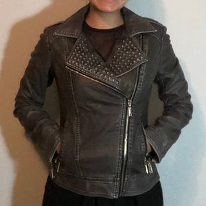 Faux leather jacket